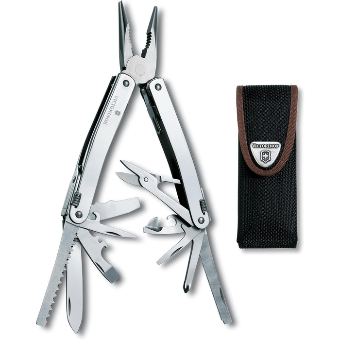Багатофункціональний інструмент VICTORINOX Swiss Tool Spirit X, 24 функції, мультитул з фіксуючим лезом і комбінованими плоскогубц