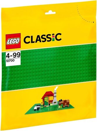 Конструктор LEGO Classic 10696 + Зелена Базова Пластина 10700, 484 деталі
