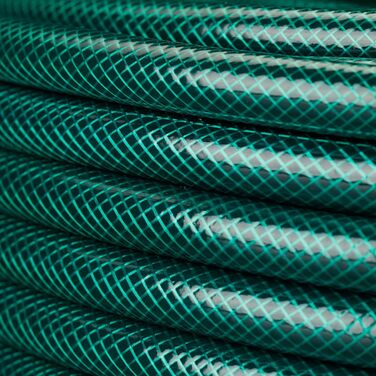 Шланг садовий Relaxdays 70 м, універсальний, 1/2 дюйма, для поливу грядок та газонів, пластик, темно-зелений