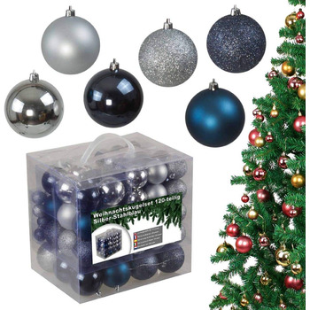 Набір із 120 різдвяних кульок bonsport