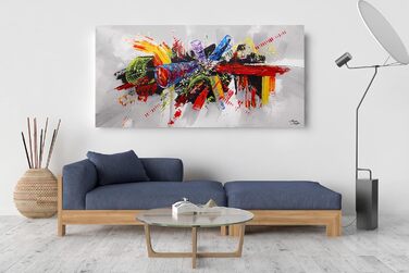 Моніка Мірафьорі I 100 РУЧНИЙ РОЗПИС I Картина Парадокс 140х70см Картина Ручний розпис Акриловий живопис Дуже великий акриловий жи