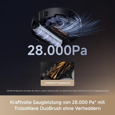 Комплект MOVA Z60 Ultra Roller з функцією HydroForce-Wischen та AutoShield-Tech, чорний