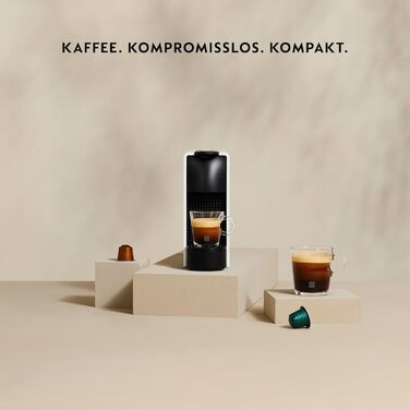 Кавоварка в капсулах Nespresso Krups XN1108 Essenza 14 капсул 19 бар Режим енергозбереження 1260 Вт 0,6 л 8,03 х 3,31 х 12,99 см чорний Клас енергоспоживання A Чорний без піноутворювача молока Одинарний