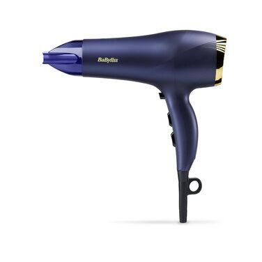 Фен BaByliss Midnight Luxe Потужний (2300 Вт), Іонізація Anti-Frizz, швидке сушіння, професійний та легкий, 3 температурні та 2 швидкісні режими, 5781PE EU