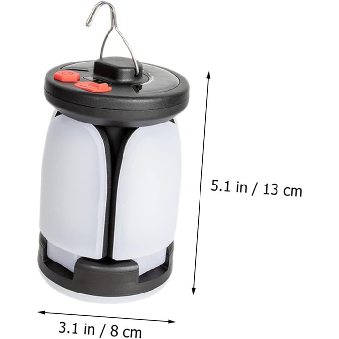 Сонячний наметовий світильник Toddmomy, світлодіодний кемпінговий світильник з ABS-пластику з гачком, зовнішній аварійний світильник для подорожей