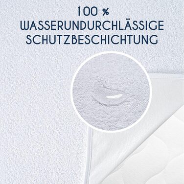 Наматрацник Dreamzie 70x140 Дитячий водонепроникний Виготовлено в ЄС та Oeko-TEX Сертифікований вологозахист Дихаючий 1 70 x 140 с
