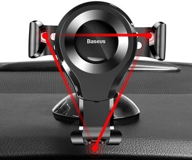 Автомобільний тримач Baseus SUYL-XP09, чорний/червоний
