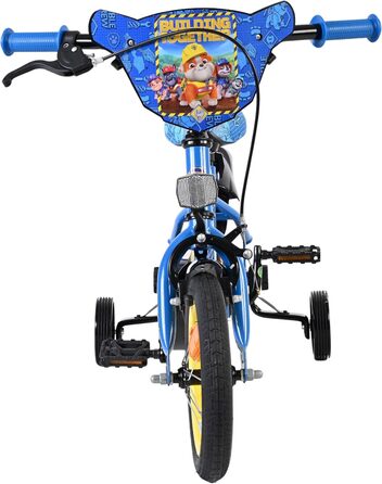 Дитячий велосипед Volare Rubble & Crew 12 35 років Ручне та ножне гальмо, знімні бічні колеса, захист ланцюга та світловідбивачі Регульоване сідло Подарунок для дівчаток та хлопчиків