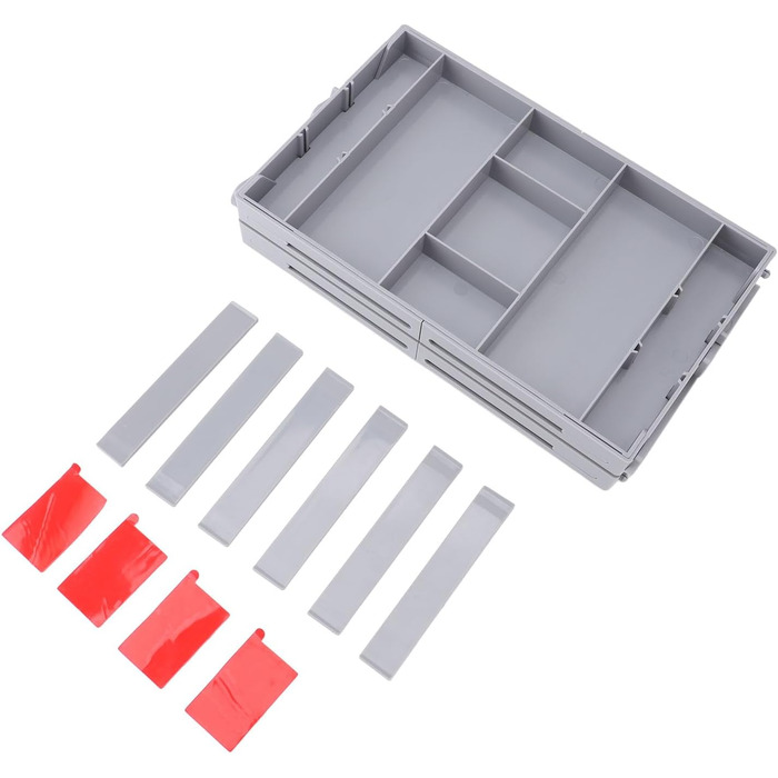 Органайзер для косметики, складаний контейнер різних розмірів, розширюваний настільний лоток для ювелірних виробів, канцелярського приладдя, аксесуарів для волосся, пластиковий (2 яруси) для повсякденного використання