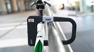 Замок Soloist Pro для U-Bike Інноваційний дизайн та максимальна безпека Протиугінний замок з 2 ключами Abloy 12-міліметрова загартована сталева протиугінна скоба, чорна