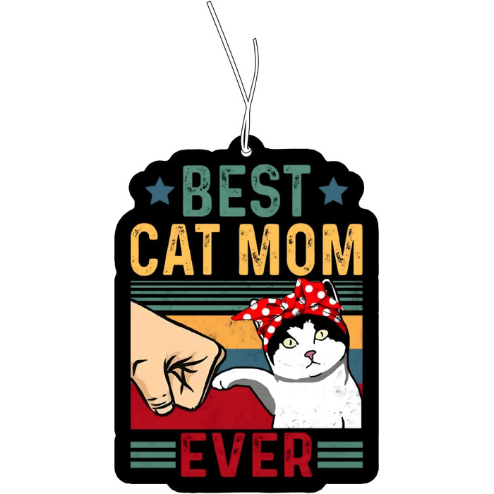 Кращий кіт мама коли-небудь ароматизатор дерева автомобіль смішний, автомобільний дозатор аромату, автомобільний тюнінг дерева аро