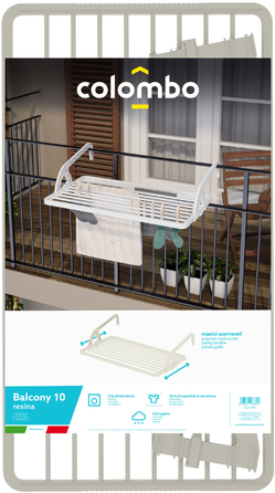 Сушарка для білизни навісна Colombo Balcony 10 Resina (ST988)