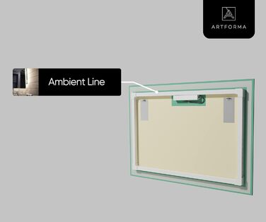 Дзеркало для ванної кімнати FORAM 90x60см зі світлодіодним підсвічуванням - Вибрати аксесуари - На замовлення - Настінне дзеркало з підсвічуванням Світле дзеркало Дзеркало для ванної кімнати L01