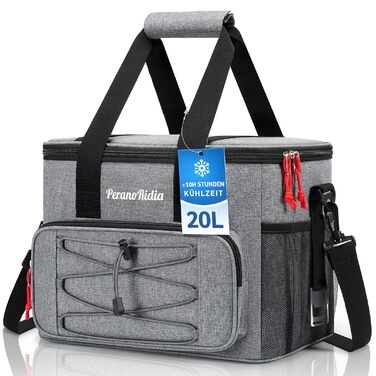 Складана сумка-холодильник для подорожей, ізольована сумка/термосумка/сумка-холодильник для їжі та напоїв, портативний холодильник для кемпінгу, пляжу, барбекю, гриля, пікніків, походів, шопінгу, 20 л