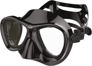 Комплект з маскою капрі та силіконовою трубкою для дорослих та підлітків, стандартний крій, чорний