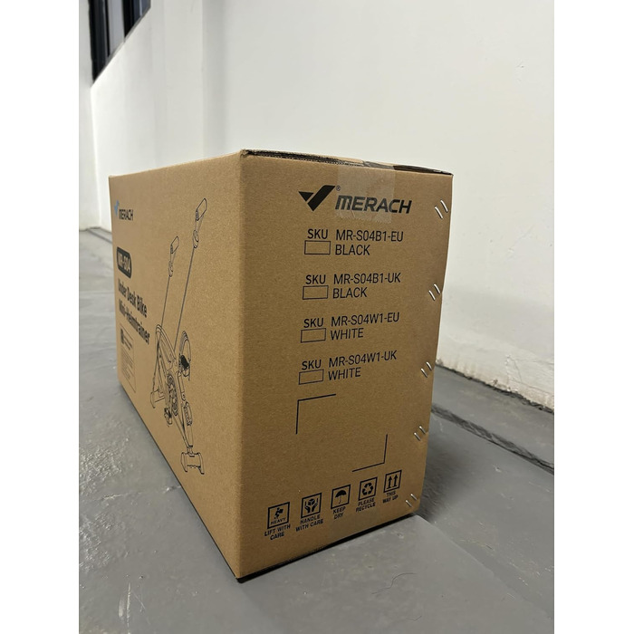 Педальний тренажер MERACH, тренажер для ніг для домашнього використання, міні-велотренажер для людей похилого віку з 2 стрічками опору та нековзним килимком, домашнє фітнес-обладнання для дому та офісу, компактний S04B1