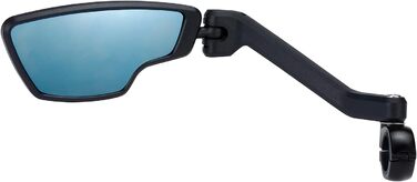 Дзеркало заднього виду для велосипеда BBB Cycling CityView для електровелосипеда, ліве - підходить для керма Ø 19-26 мм - антиблікове покриття - дзеркало заднього виду для велосипеда - чорне - BBM-05 - ліве