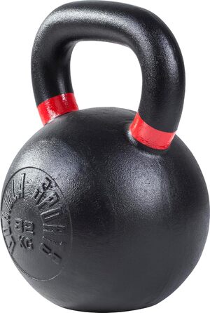 Гіря GORILLA SPORTS (432 кг), чавун, чорна з кольоровим маркуванням, 32 кг