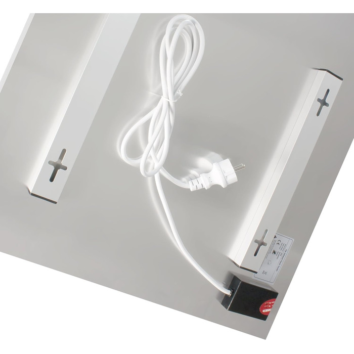 Інфрачервоний дзеркальний обігрівач VIESTA H320 320 Вт з термостатом TH10 Компактна нагрівальна панель з технологією вуглецевих кристалів Плоский настінний обігрівач із дзеркальним склом Стильне дизайнерське дзеркало 2-в-1 320 Вт