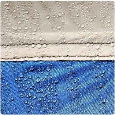 Пляжний намет vidaXL, пляжний намет із системою швидкого зняття, водонепроникний кемпінговий намет з відкритим входом, захист від сонця, блакитно-синій, 190T поліестер