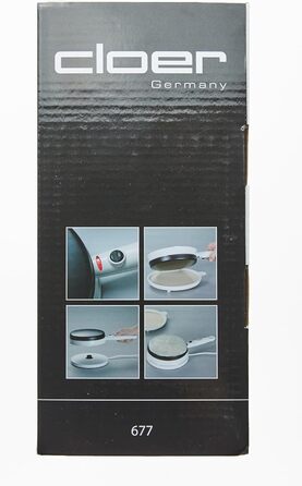 Акумуляторна для тонких млинців, 700 Вт, поверхня для випічки діаметром 18,5 см Одинарна, 677 Crpe-Maker -