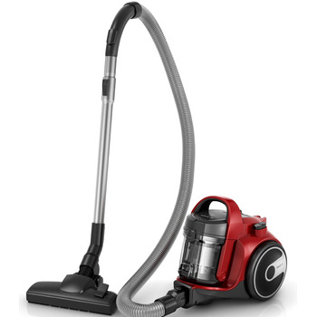 Безмішковий пилосос BOSCH BGC05AAA2, 78 дБ, контейнер 1,5 л, мийний HEPA 12-фільтр, червоно-чорний, щітка для паркету