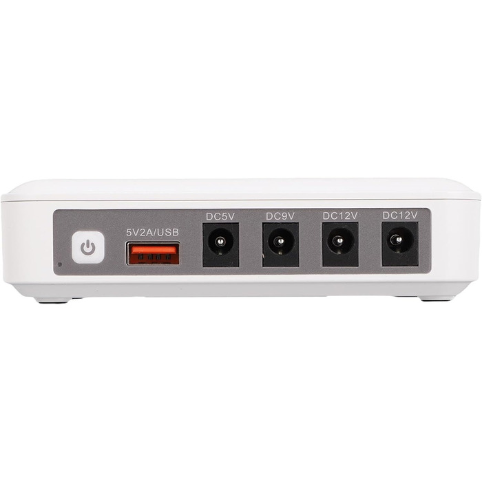 Міні UPS для роутера/модему 7500mAh з резервним живленням, DC 12V/9V, 24W, USB-A вихід (2A), для дому та офісу (EU-штекер)