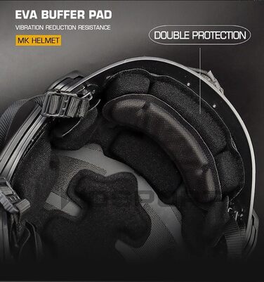 Тактичний шолом у стилі MK, військовий шолом для походів, захисний шолом, м&39який бойовий шолом для страйкболу CS, захисне обладнання CP