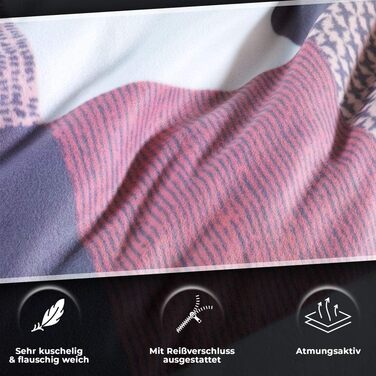 Тепла зимова постільна білизна з мікрофібри DreamHome з термофлісу 135x200 155x220 200x200 для холодної пори року, сучасна, розмір 155 x 220 см, дизайн - мотив Дизайн 6 155 x 220 см Дизайн 6