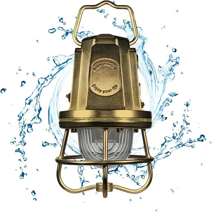 Ліхтар для кемпінгу Лампа з регульованою яскравістю та 4 колірними температурами - Світлодіодні лампи для кемпінгу - для походів на свіжому повітрі, відключення електроенергії, тентів, балкону, бронзовий