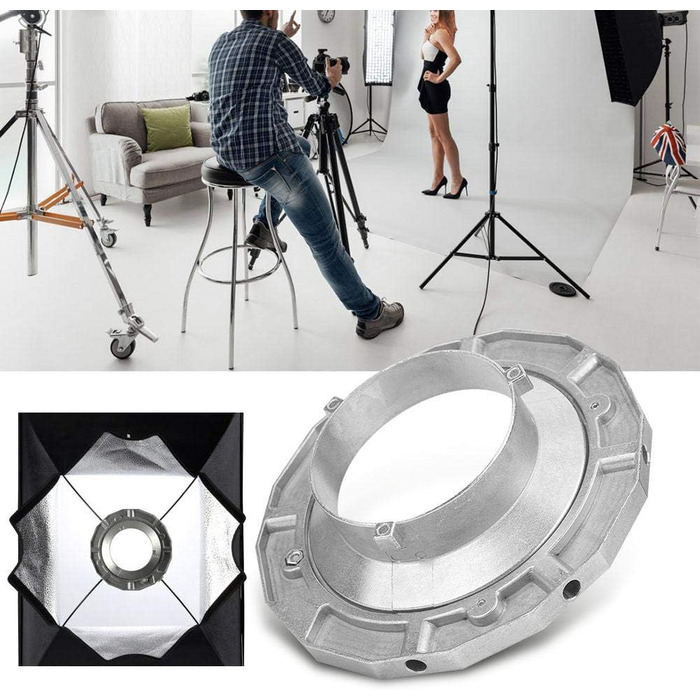 Адаптер Softbox Speedring, металевий адаптер швидкісного кільця для софтбоксу Bowens Mount, Flashlite, для студійної зйомки