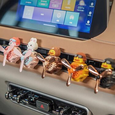 Автомобільний ароматизатор інтер'єру Cute Pilot Duck, вентиляційний отвір для ароматизації автомобіля, що обертається пропелер Авт