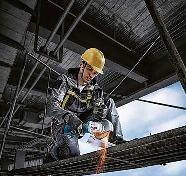 Акумуляторна кутова шліфувальна машина Bosch Professional 18V System GWS 18V-7 (вкл. додаткову рукоятку, монтажний фланець, захисн