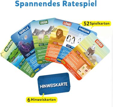 Карткова гра Skillmatics - 10 разів вгадай тваринний світ, подарунки для дітей від 6 років, чудова забава для подорожей та сімейни