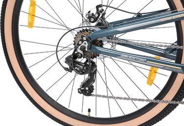 Повністю алюмінієвий гірський велосипед BIKESTAR з 21-швидкісною коробкою передач Shimano, дисковими гальмами, шинами 26, 27,5, 29 дюймів рама 16, 16,5, 17,5 дюймів БЕЗРИЗИКОВА ПРОБА Шини 29 дюймів рама 17,5 дюймів 29 дюймів синього кольору