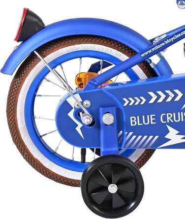 Дитячий велосипед Volare Blue Cruiser 12 35 років Ручне та ножне гальмо, знімні бічні колеса, захист ланцюга та світловідбивачі Регульоване сідло Подарунок для дівчаток та хлопчиків