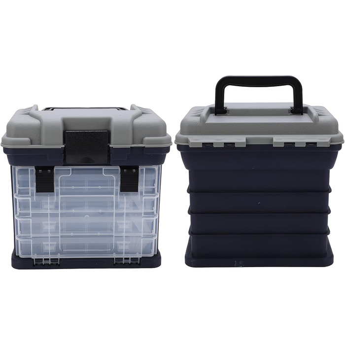 Шаровий контейнер для рибальських снастей, велика місткість 4-шарового контейнера з ручкою для глибоководної риболовлі та риболовлі з човна, 4-