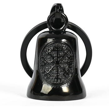 Мотоцикл Белл Мотоцикл Гремлін Белл Viking Vegvisir Скандинавський мотоцикл Bell Guardian, брелок Щасливі подарунки для чоловіків, чорний, s