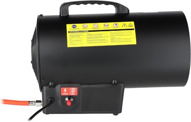 Газовий вентилятор-обігрівач 27 кВт DEDRA DED9943ADE 300 м/год, електричне п&39єзопідпалювання, робочий діапазон температур 2050C, вбудований вентилятор, системи безпеки, мобільний та ергономічний