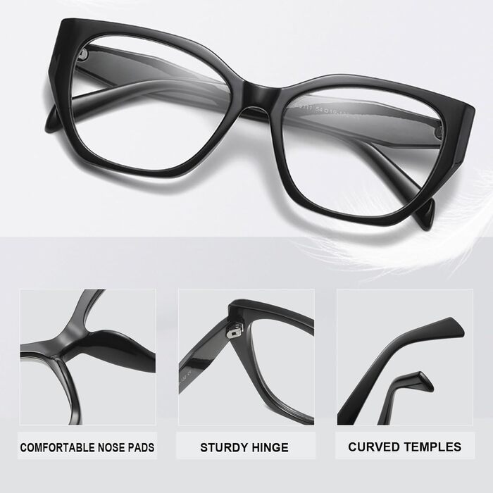 Окуляри Long Keeper Blue Light Filter Glasses Жіночі комп&39ютерні окуляри Cat Eye Anti Blue Light Anti Eyestrain Red Clear