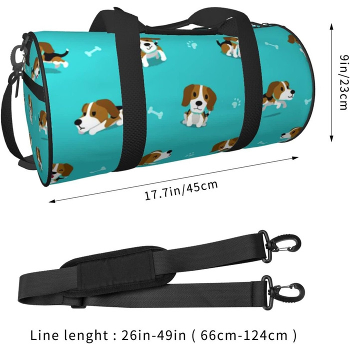 Дорожня сумка-мішок з кумедним малюнком собаки, спортивна сумка для чоловіків та жінок