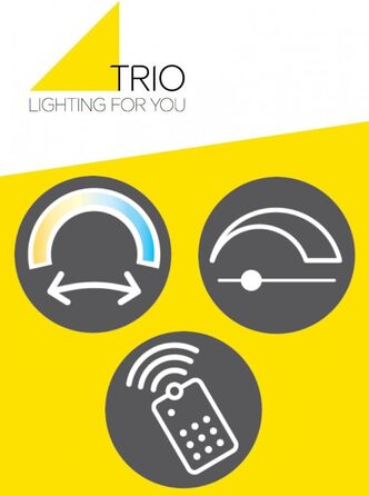 Стеля LED-світильник Trio Leuchten Mita 629210331, матовий білий метал, акрил, 74 Вт, з пультом, димером та зміною кольорів, діаметр 51 см