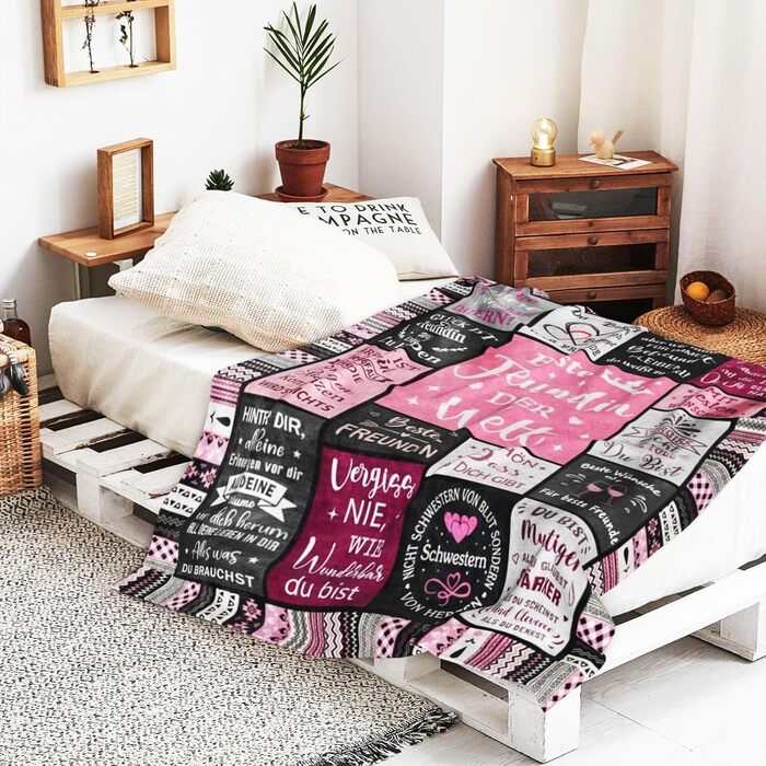 Подарунки для дівчини, м&39які ковдри, подарунки для найкращої подруги, подарунок на день народження дівчини, подарунки для жінок, дівчини, сестри на Різдво, день народження, ковдра-обіймач (Рожевий B, 200x150 см), подарунки для дівчини 150x200 см