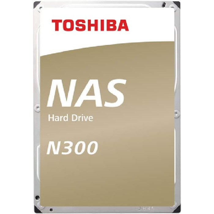 Внутрішній жорсткий диск Toshiba 14TB N300 NAS 3.5' SATA. Робота 24/7, підтримка систем з 1-8 відсіками, кеш-пам'ять 256 МБ, робоче навантаження 180 ТБ/рік, гарантія 3 роки (HDWG21EUZSVA).