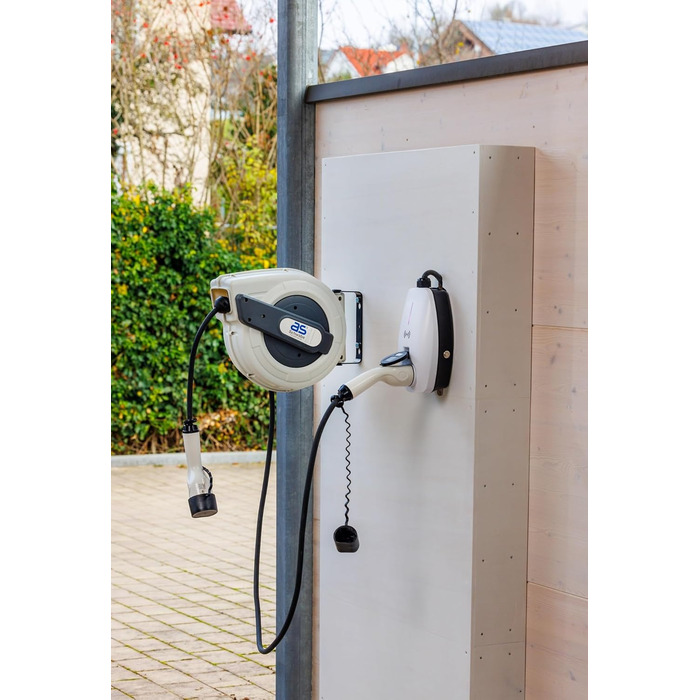 Як - Котушка Schwabe для зарядного кабелю електромобіля типу 2 8 м - 11 кВт / 400 В / 16 А / 3-фазна - Котушка для зарядного кабел