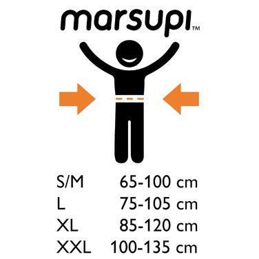 Переноска marsupi - Новонароджені від народження до 15 кг - Стартовий комплект для дитини - Застібка на липучці - Легкий і компакт