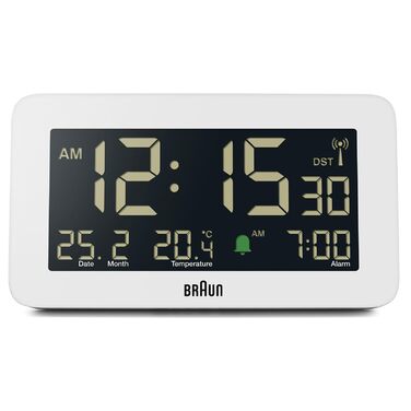Цифровий будильник Braun Clock BC10W-DCF