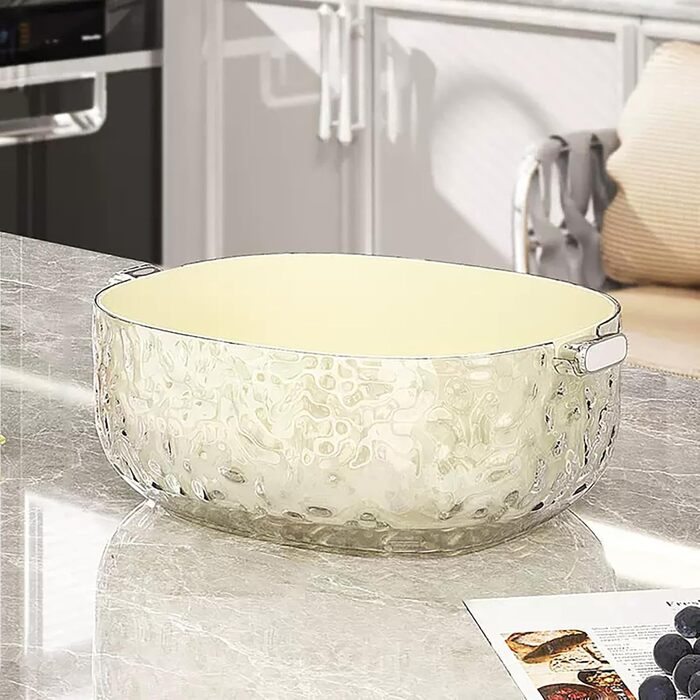 Умивальник Багатофункціональний двошаровий кошик - І мийка для овочів - Для дому, пікніка, кемпінгу, холодильника, як перекус для ягід, таких як полуниця, кавуни та помідори.