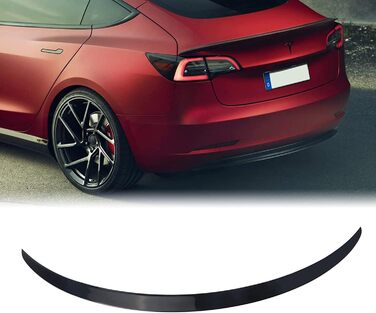 Новий підходить для Tesla Model 3 Спойлер Задній спойлер у стилі OEM Кромка крила для 2018 2019 2020 2021 2022 2023 Аксесуари Tesla Model 3 (глянцевий чорний)