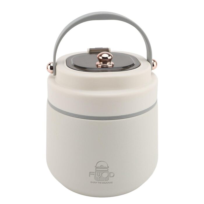 Вакуумно-ізольований контейнер для їжі з ложкою та паличками для їжі міцна ізоляція для офісу та школи.